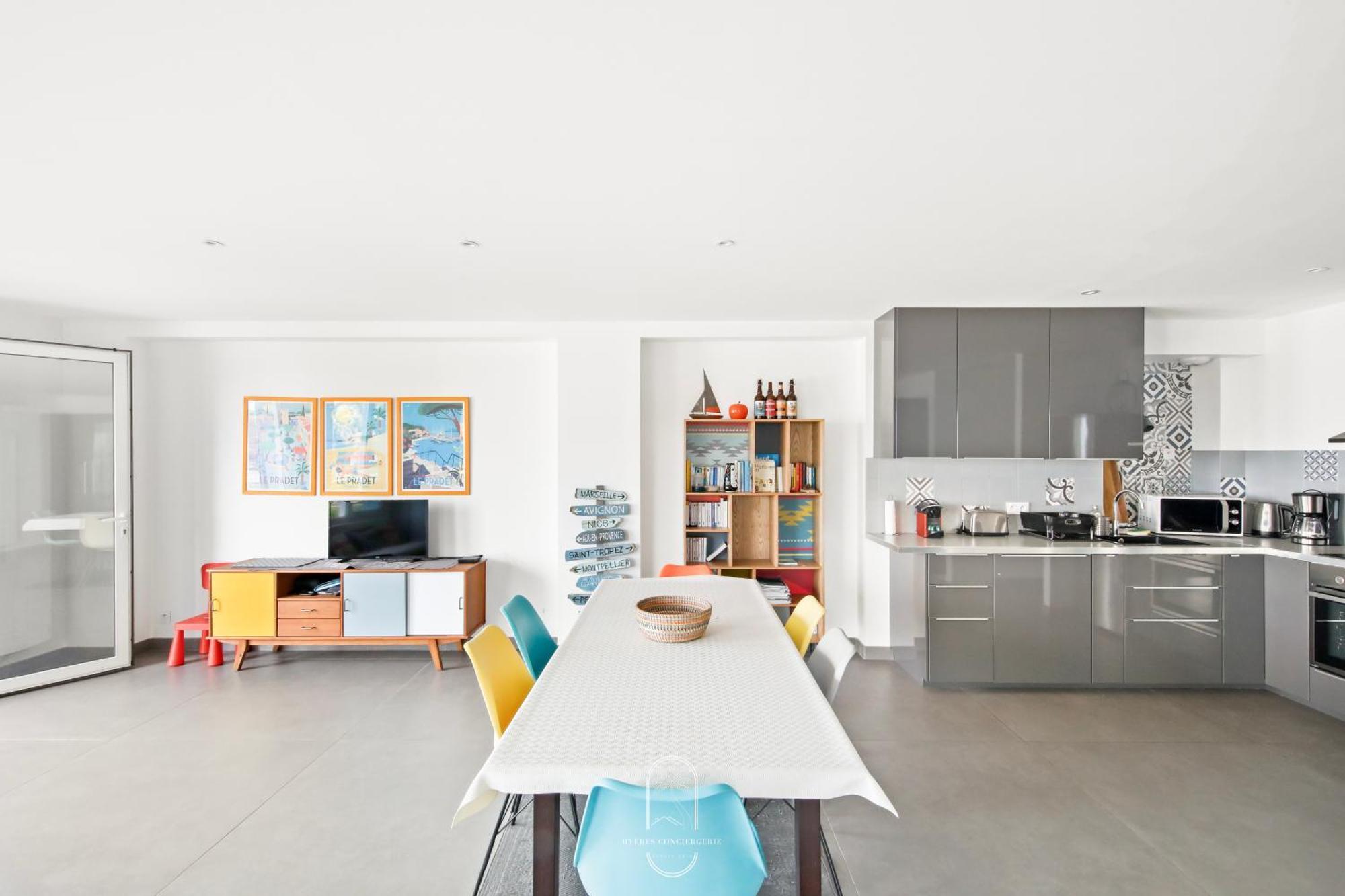 Villa Antoine Appartement Rdj Vue Mer Clim Wifi Parking Plage 50M La Garonne Le Pradet Zewnętrze zdjęcie