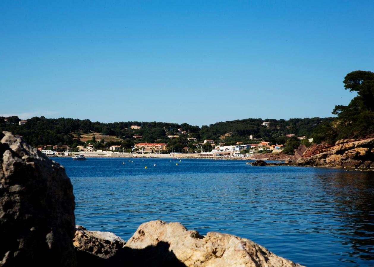 Villa Antoine Appartement Rdj Vue Mer Clim Wifi Parking Plage 50M La Garonne Le Pradet Zewnętrze zdjęcie